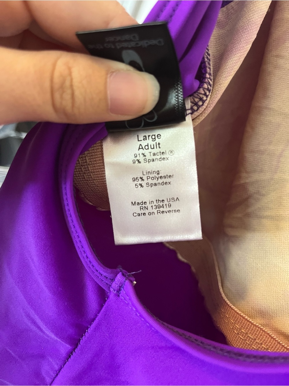 Suffolk Leotard Size Large - Picture 4 of 4